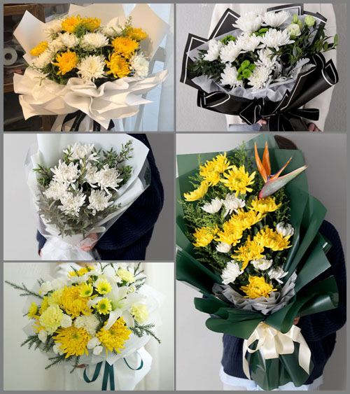 湖北武汉市新洲区潘塘街道舒祠村白事花束代送